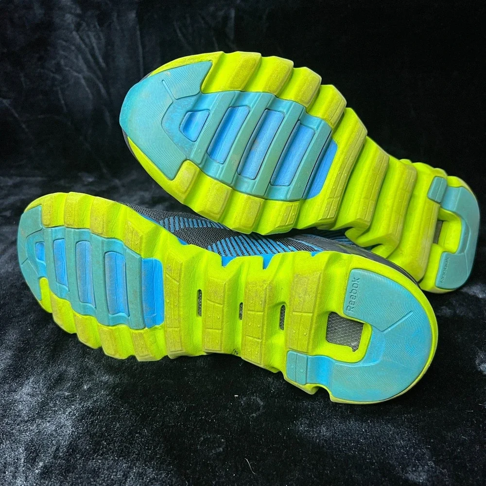 Reebok ZigLite Electrify‎ Womens 10 Running Shoes Black Blue Athletic Sneakers
